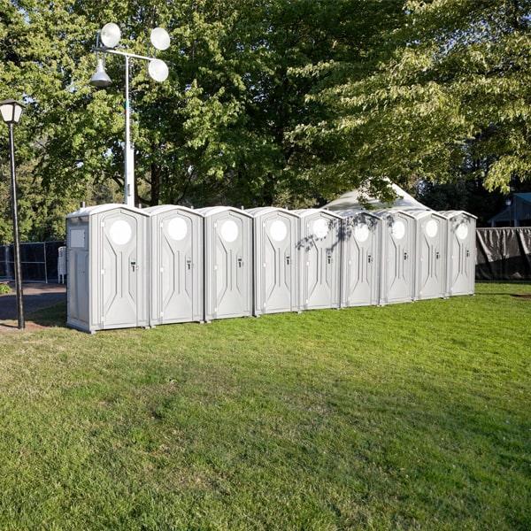 our crew frequently cleans and services the special event portable restrooms to ensure they are clean and hygienic throughout the event